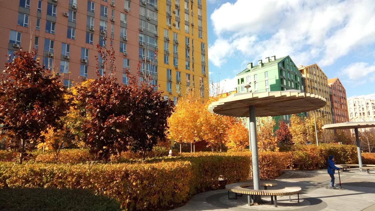 קייב Georgeous Bright Studio In A Bright Residential Complex Comfort Town Кт-08 מראה חיצוני תמונה