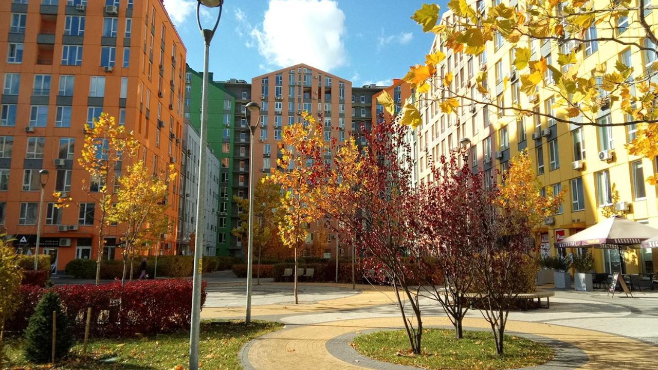 קייב Georgeous Bright Studio In A Bright Residential Complex Comfort Town Кт-08 מראה חיצוני תמונה