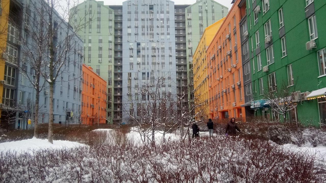 קייב Georgeous Bright Studio In A Bright Residential Complex Comfort Town Кт-08 מראה חיצוני תמונה